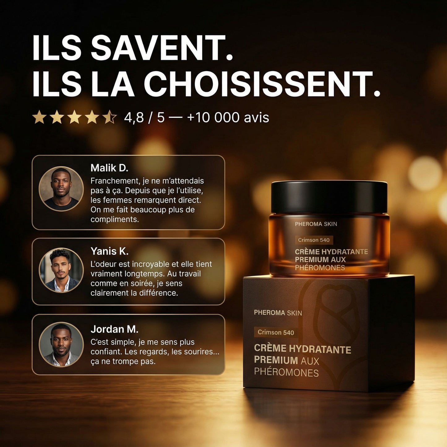 PHEROMA SKIN Crème Hydratante Premium aux Phéromones