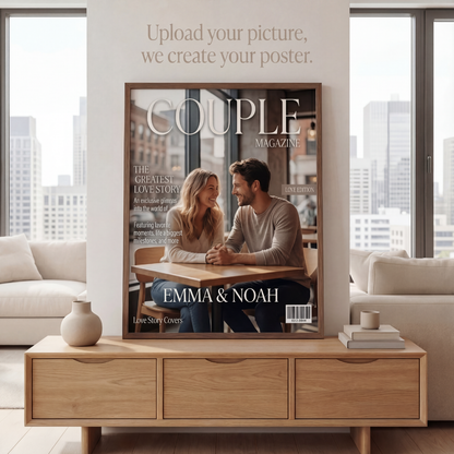 Personalized Love Story Magazine Poster