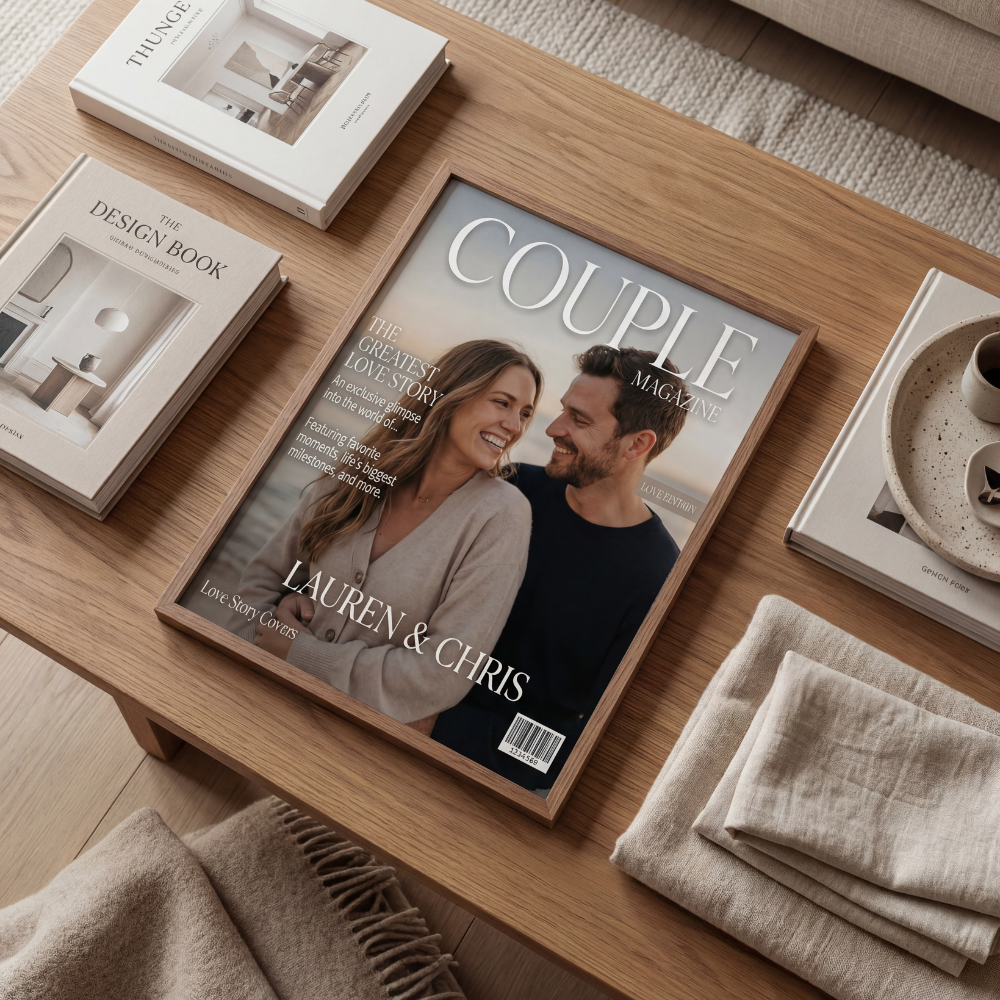 Personalized Love Story Magazine Poster