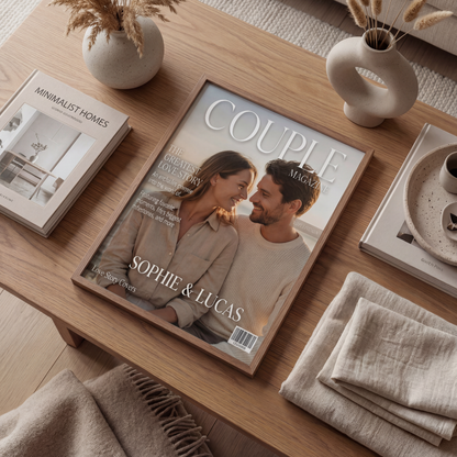 Personalized Love Story Magazine Poster